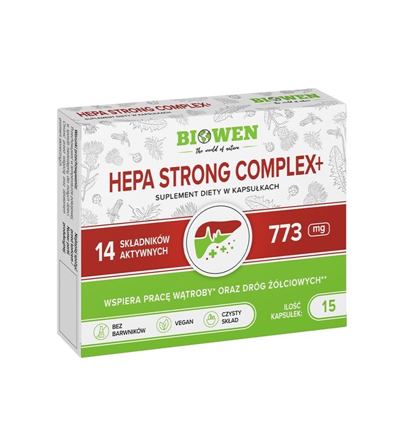 Hepa Strong Complex+ [ BLISTRY ] - 15 kapsułek