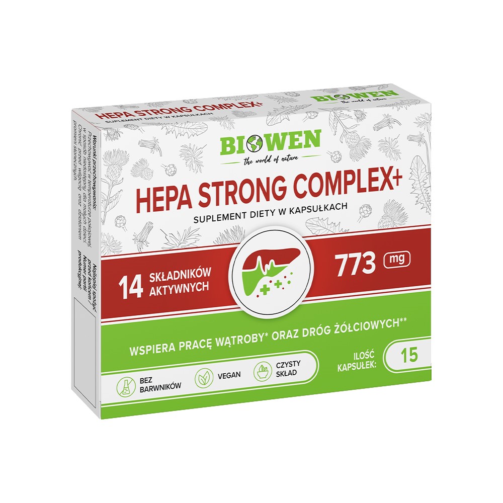 Hepa Strong Complex+ 15kaps. [BLISTRY]