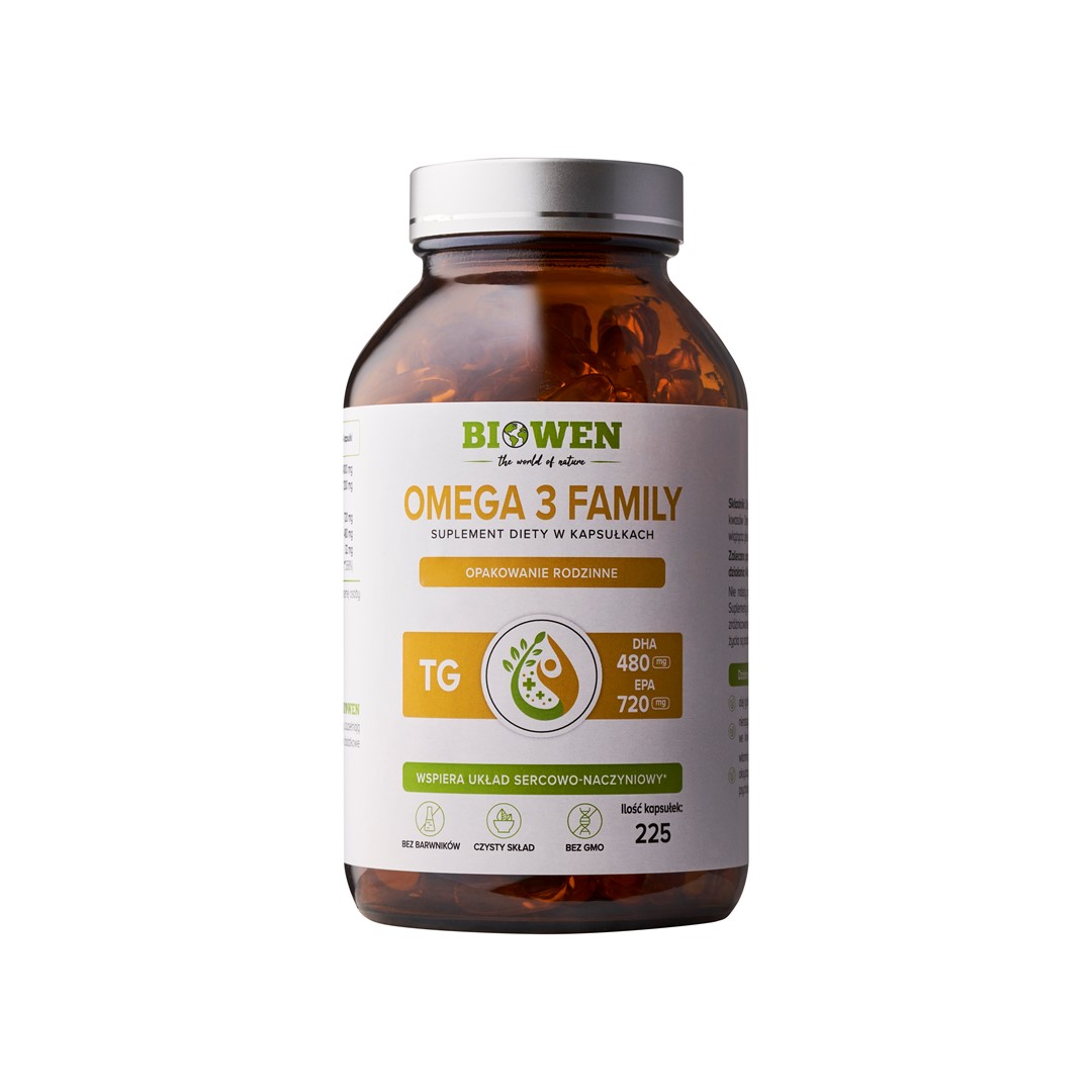 Omega 3 TG Family - 720mg EPA,480mg DHA - 225 kaps