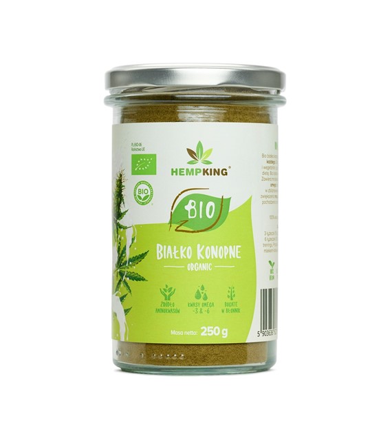 Białko konopne organiczne BIO 100%.