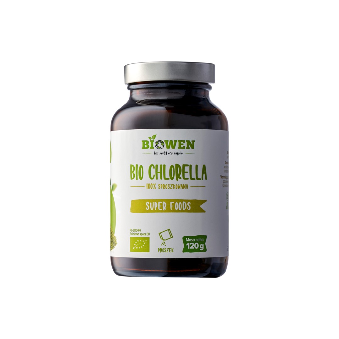 BIO Chlorella proszek 120g BIOWEN.