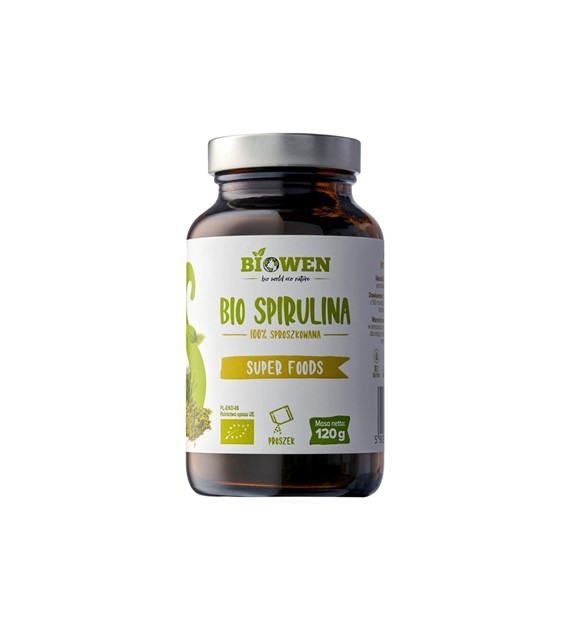 BIO Spirulina proszek BIOWEN 120 gramów