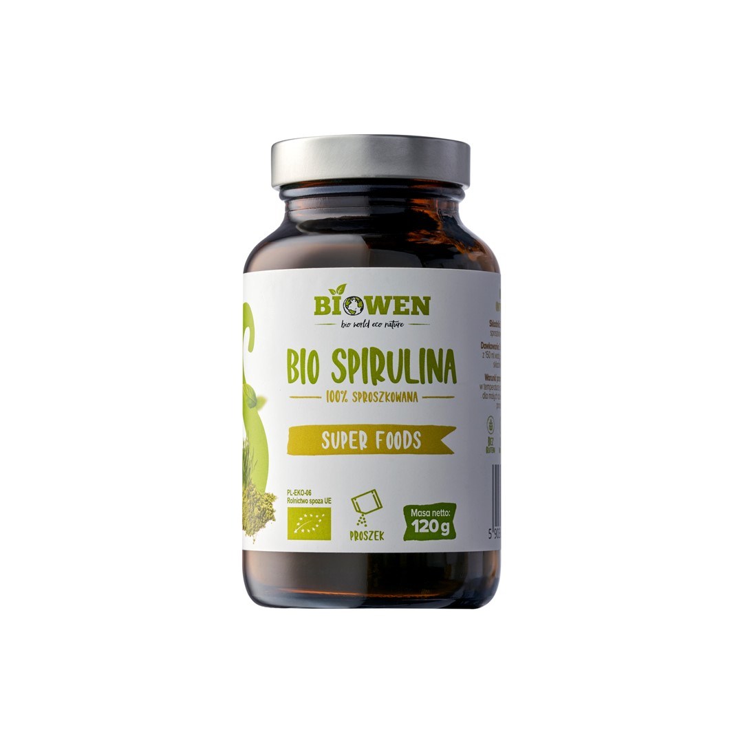 BIO Spirulina proszek 120g BIOWEN