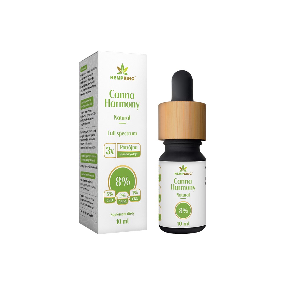 Canna Harmony Olej CBD, CBDA, CBG 8% - 10ml