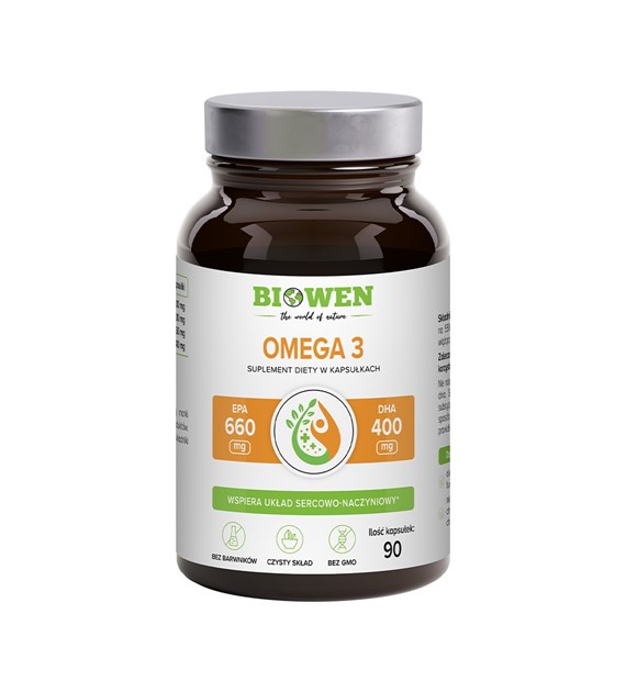 Omega 3 - 660 mg EPA, 440 mg DHA - 90 kapsułek
